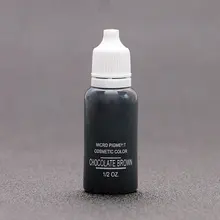Тату чернила профессиональный Перманентный пигмент подводка для глаз 1/2 унций 15 мл 1 шт шоколадный коричневый