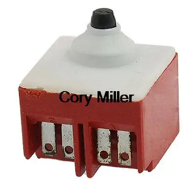 5E4 Electric Power Tool Momentary Angle Grinder Angle Grinder AC250V 6A 125VAC/12A DPST NO Push Button Switch for Bosch 6-100