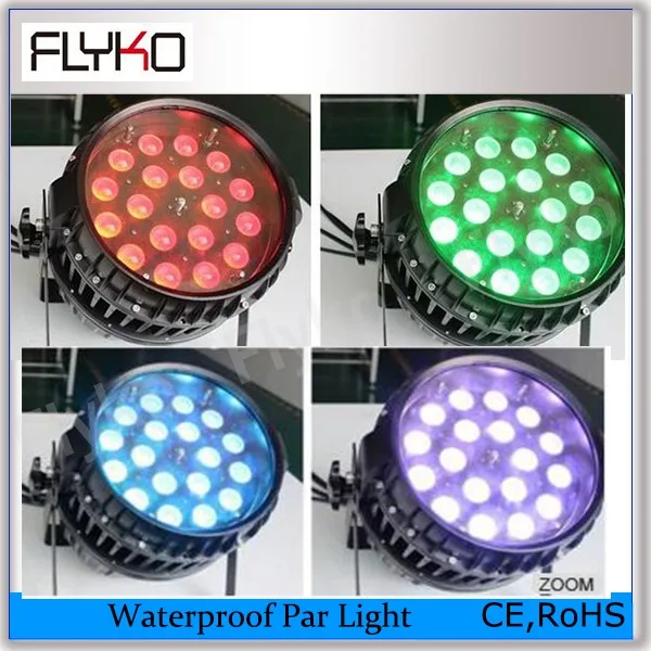 

Free shipping 18x15w 5 in 1 RGBWA outdoor zoom led par light