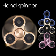 Металлическая Рука Счетчик Tri-Spinner EDC Непоседа Игрушки Для Аутизма и СДВГ Антистресс Палец Игрушки Профессии Гироскопа Топы Handspinner