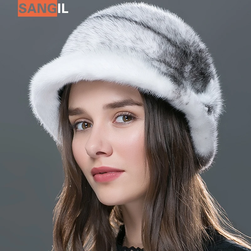 2016 beret top quality winter warm hat cap for women Rabbit hair berets