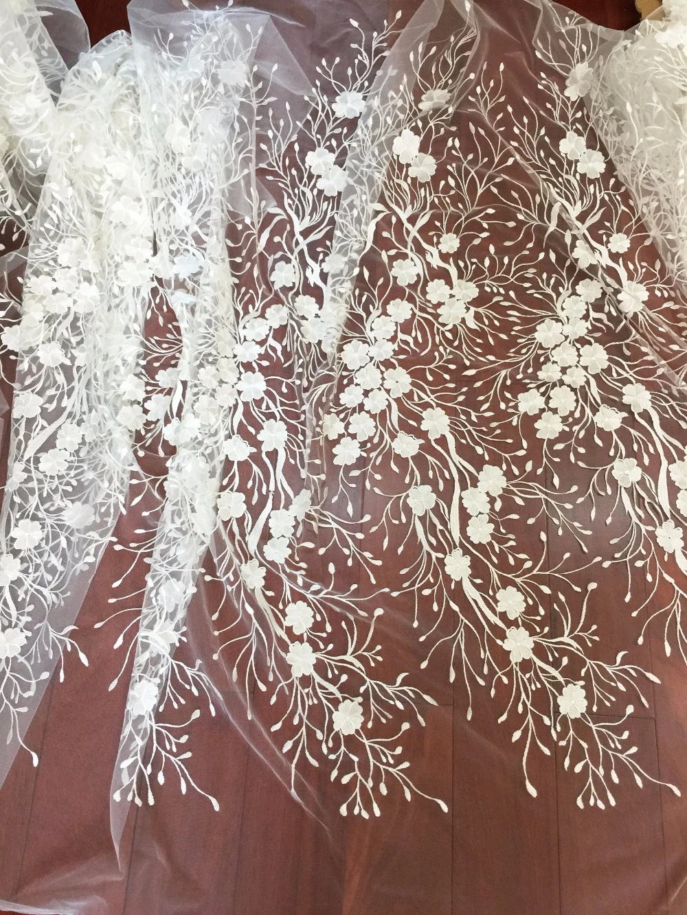 white bridal lace