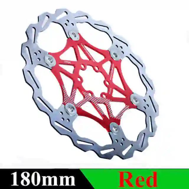 VXM велосипед MTB DH тормозной поплавок плавающие дисковые роторы r 160 мм/180 мм для MTB гидравлические Dics ТОРМОЗНЫЕ КОЛОДКИ ЗАПЧАСТИ для велосипеда - Цвет: VXM 180mm Red