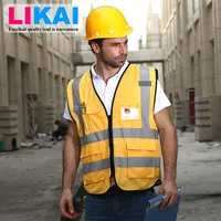 High Visibility Construction Vest with Logo Printing