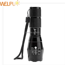 A100 CREE XM-L T6 1000 Lumens Zoomable LED Flashlight Torch light LED riding lights Emergency lighting