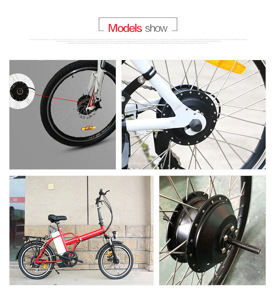 Sale Best Price Electric Bike Motor Wheel 250W 350W 500W Electric Bicycle Conversion Kit Motor 20" 24" 26" 700c Wheels Free Shipping 5