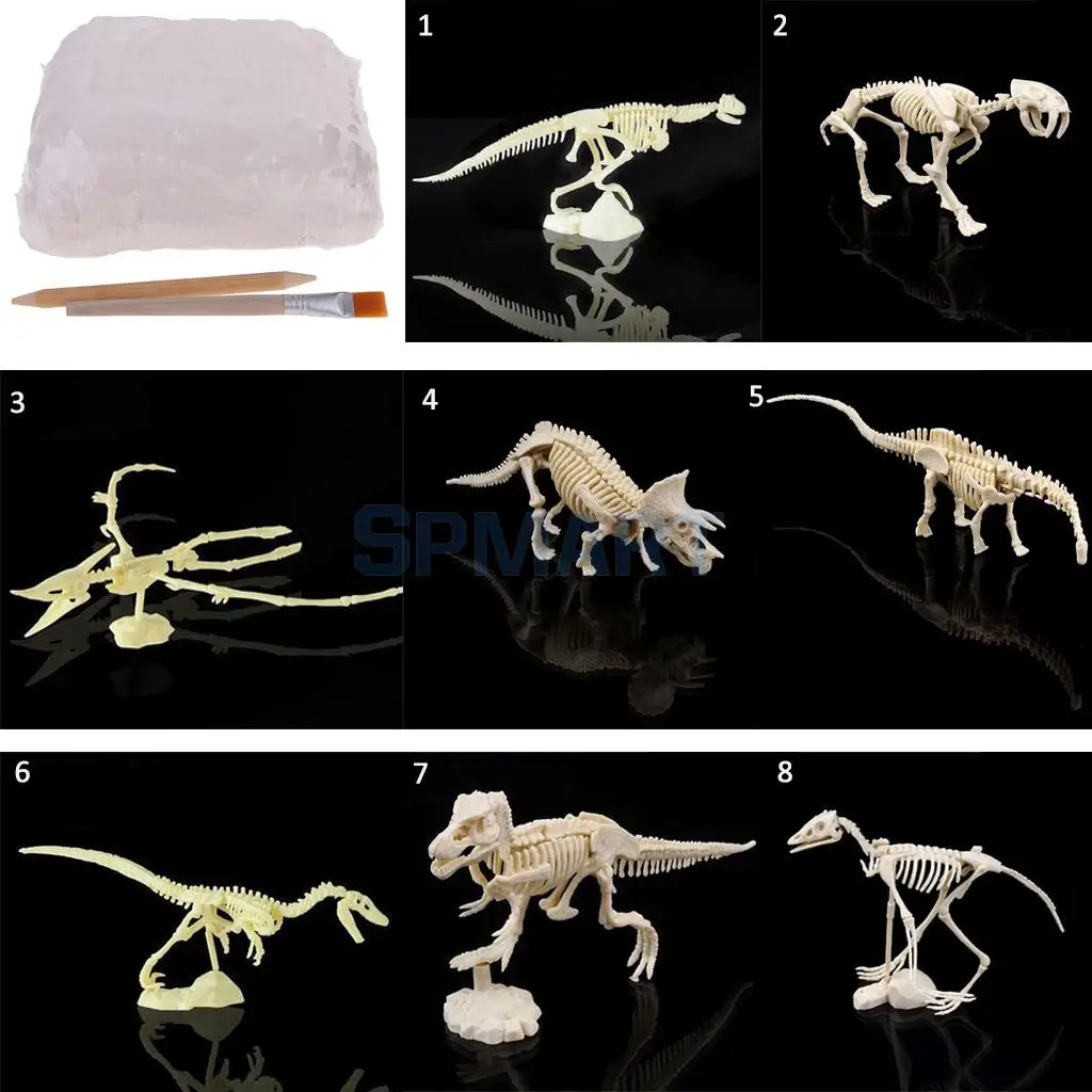 Новый маленький динозавр раскопки комплект копать и открыть для себя динозавр Скелет Динозавр Дети история забавные игрушки