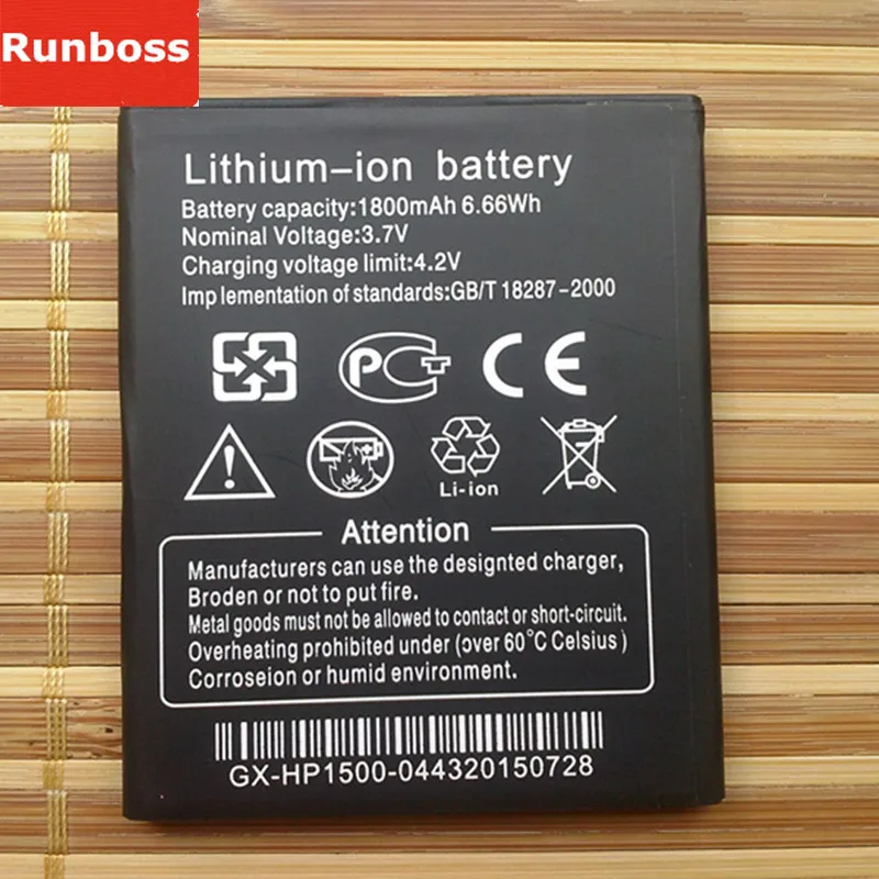 

Runboss New High Quality W100 Batteria For THL W100 W100S 1800mAh Cell Phone Battery