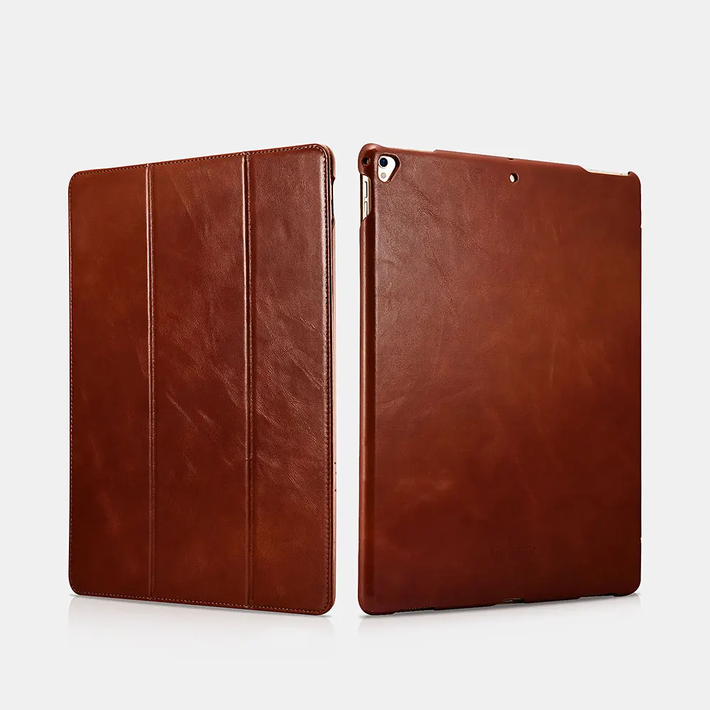ICARER чехол из натуральной кожи для iPad Pro 12 9 2017 планшета Folio Sleeve Смарт защитная сумка