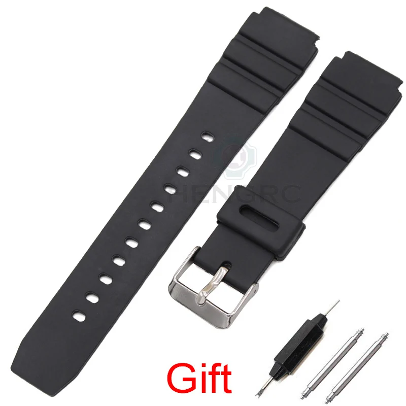 

Wholesale 20pcs Rubber Watch Band Strap Sport Diving 18 20 22mm Men Silicone Bracelet For Casio