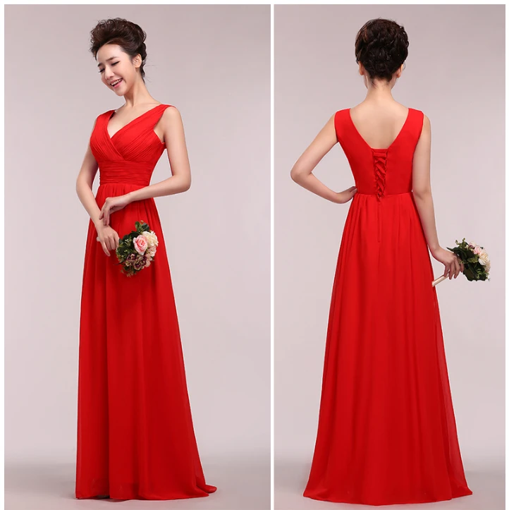 Красное торжественное вечернее платье цвета шампанского a line Бандажное вечернее сексуальное Красочное платье большого размера для сестры невесты длинное W1180