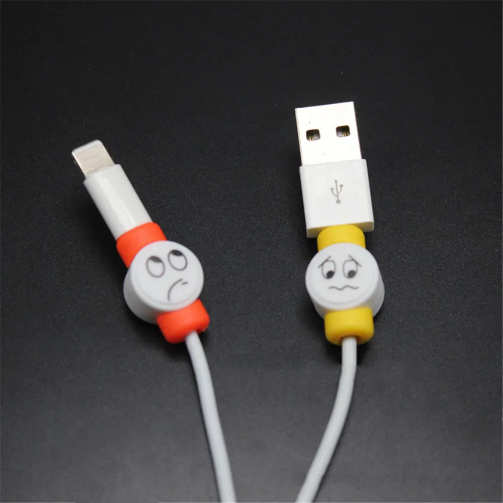 10 шт. мультяшный кабель протектор милые наушники USB кабель намотки провода Держатель обёрточная Бумага шнур офисный письменный набор совместимый для IPhone поставка