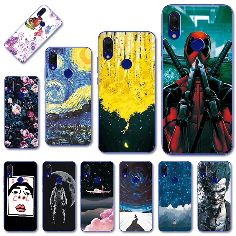 

For Xiaomi Redmi 7 6.26 inch Various Painted Case Fashion Cute Soft TPU Phone Shell For Xiaomi Redmi7 Back Cover Fundas Capa