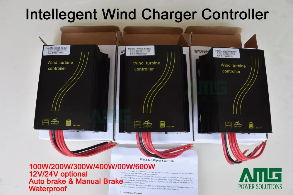 600W 12V/24V Auto/Manual Brake Advanced Wind Charger Controller