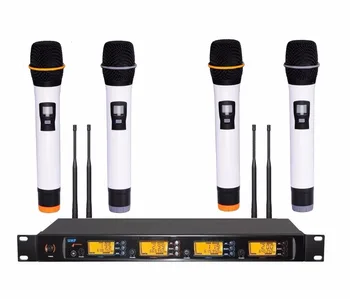

Professional 4x100 Channels UHF Wireless Handheld Microphone System For Teacher