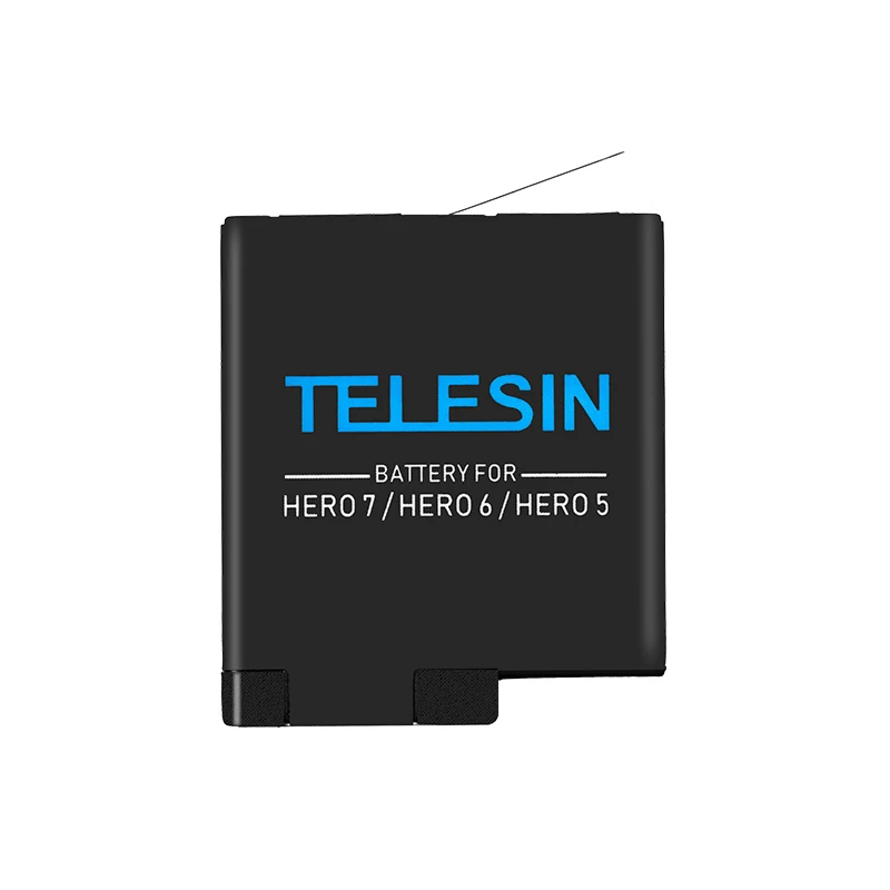 TELESIN 2 шт 3,85 V 1220mah Сменный перезаряжаемый аккумулятор+ чехол для хранения для GoPro Hero 8 7 Black Hero 6 Black Hero 5 Black