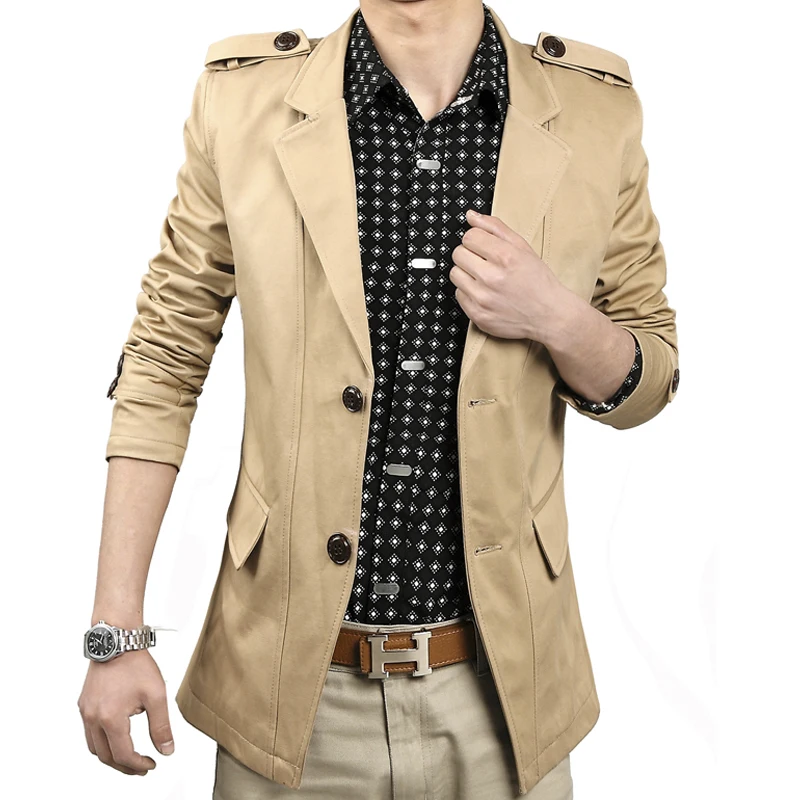 mens black and white coat