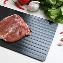 Magic Fast Unfreezing Of food Thawing Tray Meat Rib Defrosting Board Defrost Food In Minutes Aluminum Frozen Food Kitchen Tool