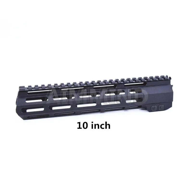10 &quotAR15 Free Float keymod M LOK mlok Handguard Picatinny Rail тонкий стиль со стальной бочковой гайкой для