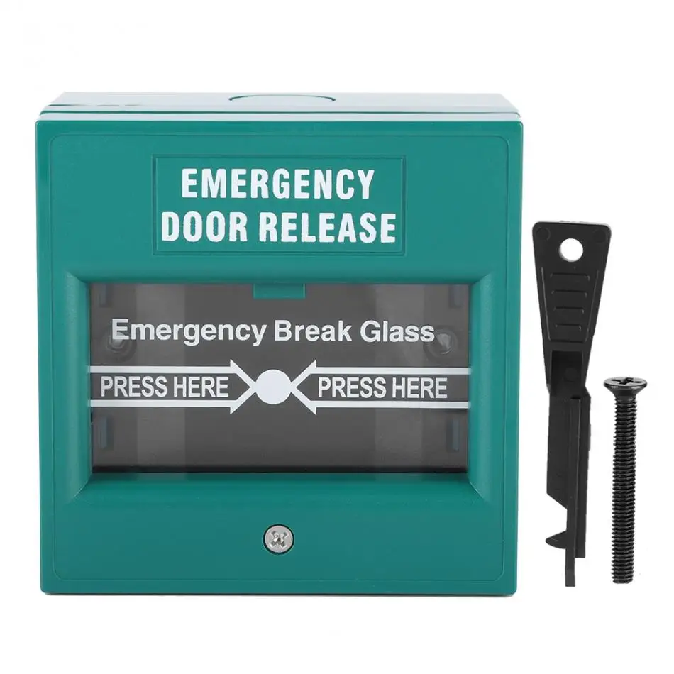 Аварийный выход дверь выпуска Кнопка пожарной тревоги безопасная домашняя Дверь Выключатель