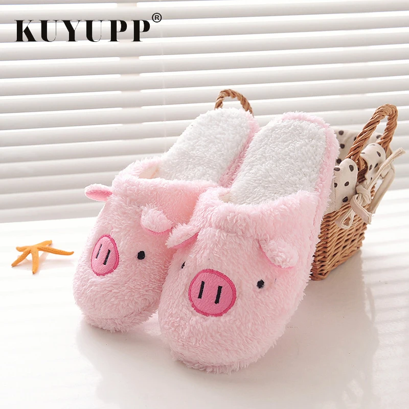 

Fashion Cute Bear Pig Home Women Shoes Kawaii Animal Indoor Floor Slippers Autumn Winter Bedroom Ladies Coffee Slippers KBT1130