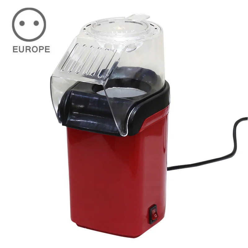 Модный домашний DIY Поппер детский подарок мини электрическая машина для попкорна бытовые инструменты для приготовления пищи высокое качество HY99 JU08 - Цвет: Red EU Plug