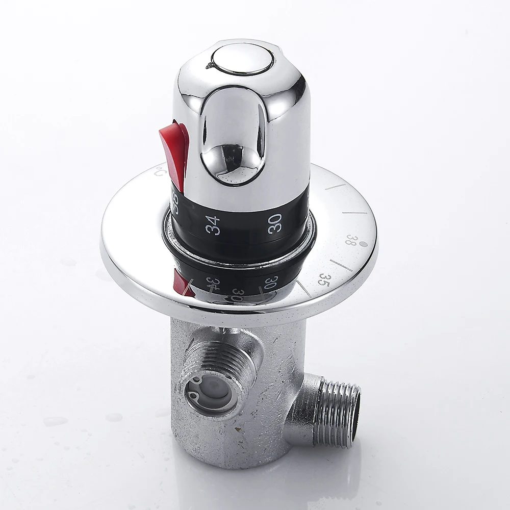 EVERSO G1/2 Water Temperature Thermostatic Mixer Valve Brass