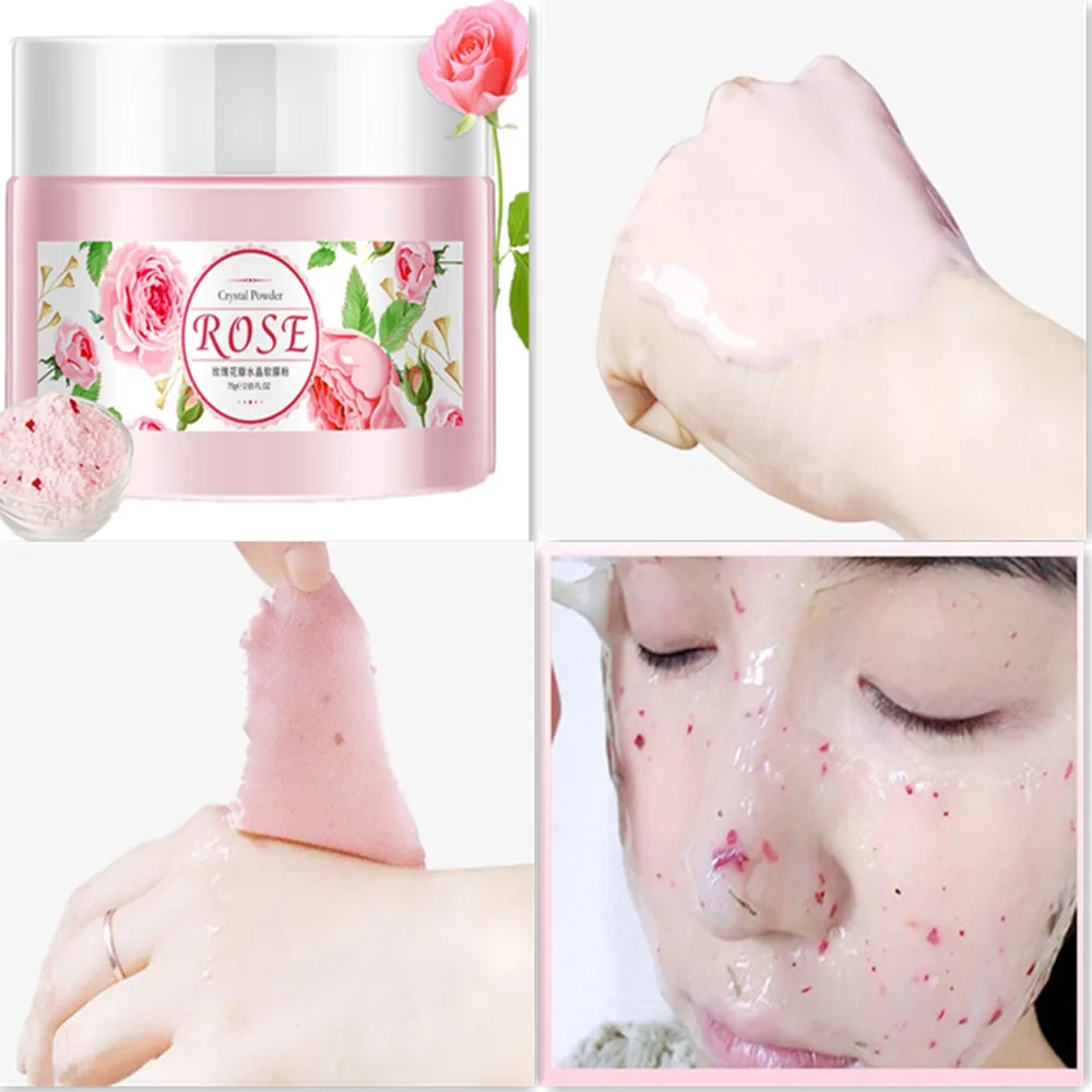 

IMAGES Rose Petals Moisturizing Soft Mask Face Body Care Plant extract Clean Shrink Pores Brighten& Moisturizing Mild Face Mask