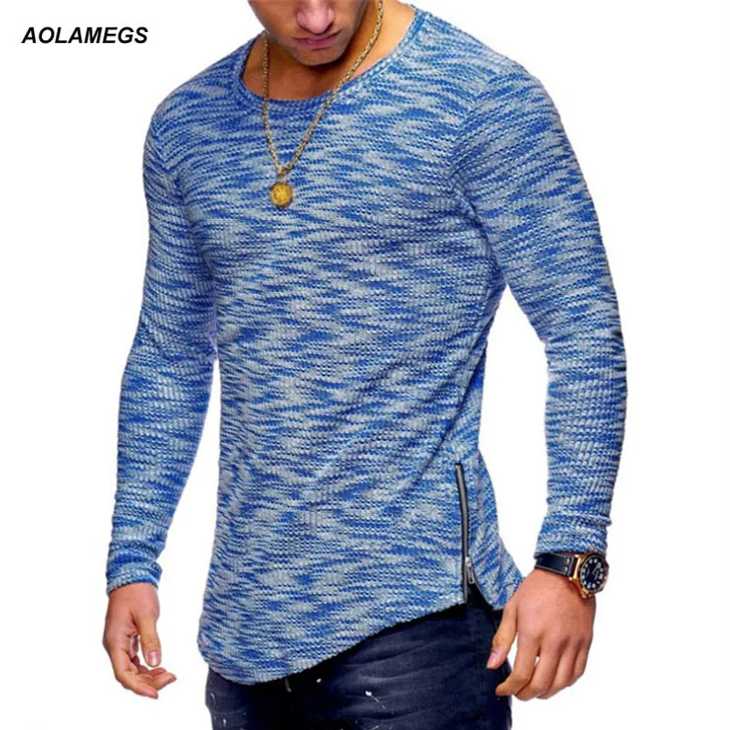 Aliexpress.com : Buy Aolamegs T shirt Men Long Sleeved Casual Male T ...
