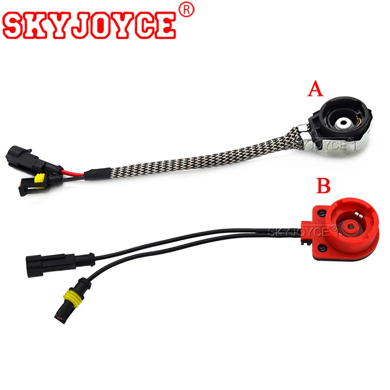 

SKYJOYCE 10-50PCS Adapter for hid Xenon bulb D2S D2C D2R D4S AMP Socket Converter Cable Xenon Harness Wire HID Bulb Base Adaptor