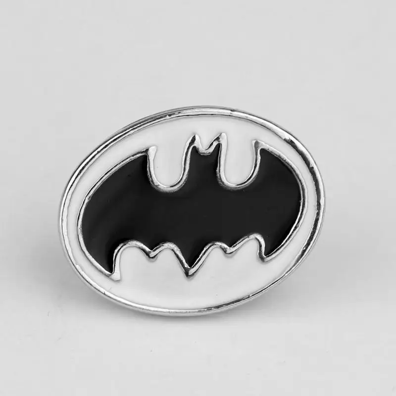 Модная брошь супергероя Бэтмена DC Comics черная эмалированная металлическая значок