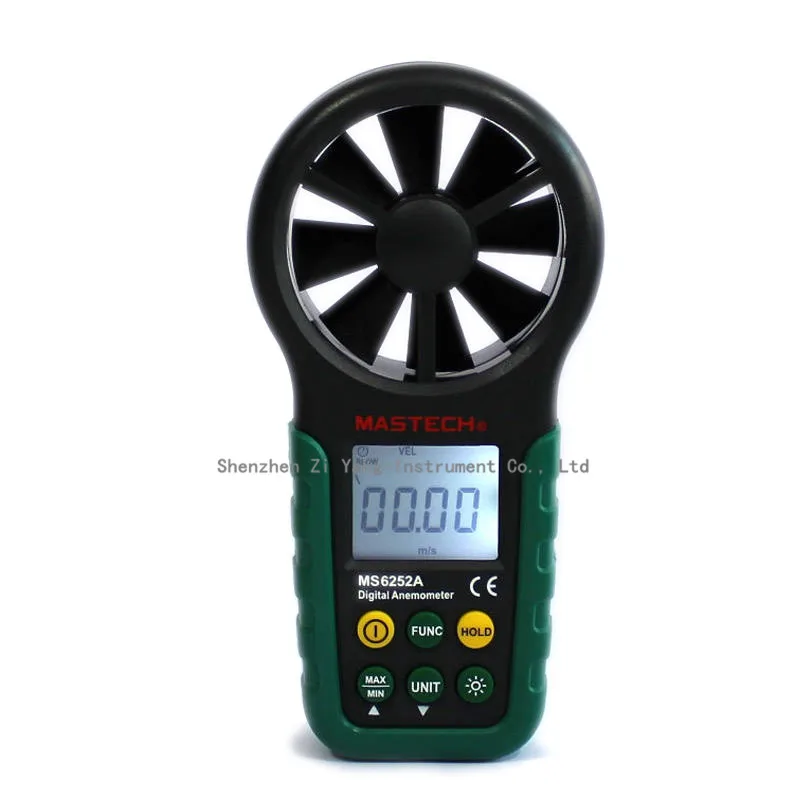 

MASTECH MS6252A Handheld Digital Anemometer Wind Speed Meter Air Flow Tester with Bar Graph FREE SHIPPING