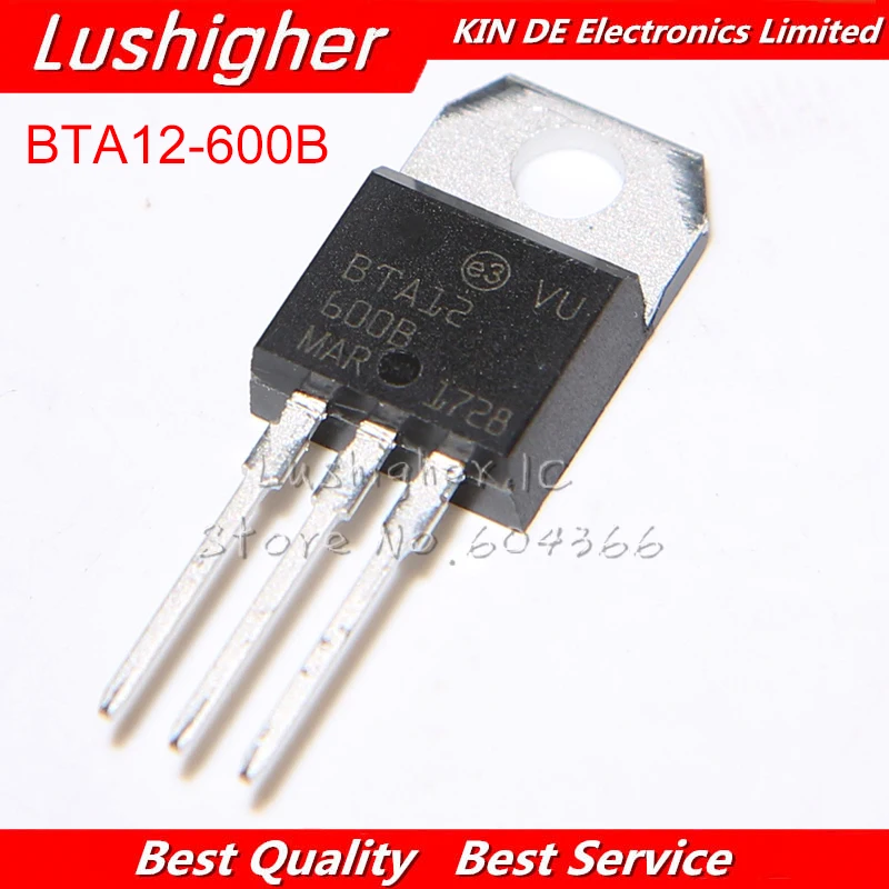 

10PCS BTA12-600B TO220 BTA12-600 TO-220 BTA12 600B New original free shipping