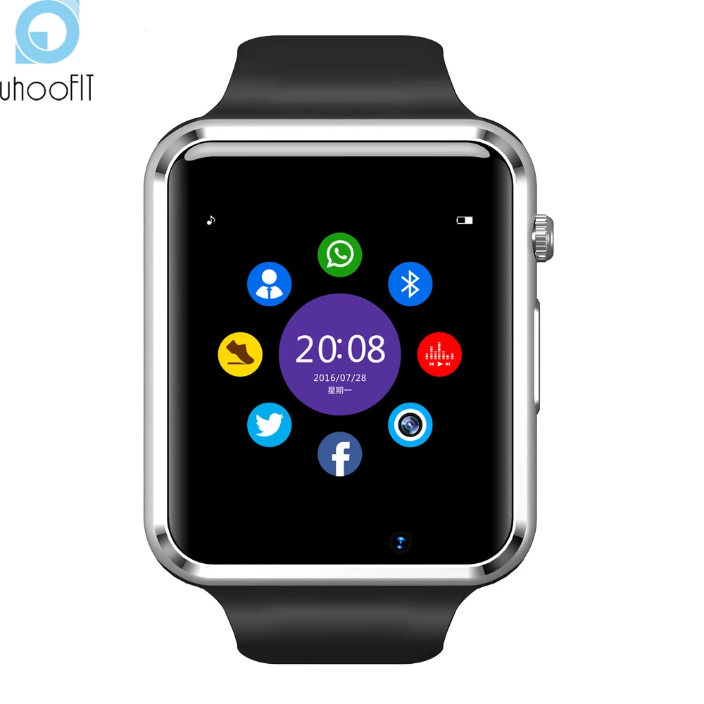 Умные часы Uhoofit Bluetooth A1 GT08 DZ09 с камерой спортивные шагомером sim картой tf умные для