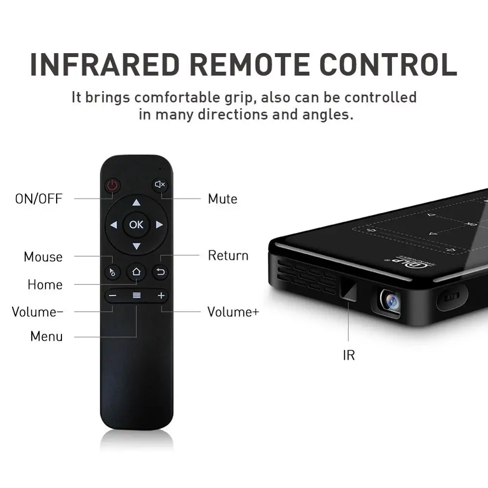 Vivicine 4K мини-проектор, Android Bluetooth, аккумулятор 4000 мАч, поддержка Miracast Airplay портативный мобильный проектор видеопроектор Vivicine 4K мини-проектор, Android Bluetooth, аккумулятор 4000 мАч, поддержка Miracast Airplay портативный мобильный проектор видеопроектор
