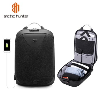 

ARCTIC HUNTER 00208 Multifunction Anti theft Backpack with Lock Men Backpack Laptop Bag USB Charging Waterproof Travel Backpack