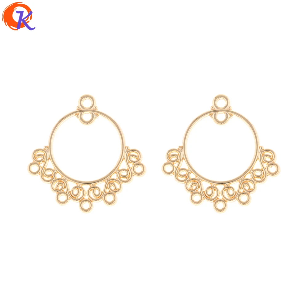 

Cordial Design 100Pcs 24*24MM Jewelry Accessories/Earring Connectors/DIY/Round Shape/Jewelry Making/Hand Made/Earring Findings