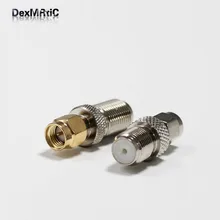 1PC SMA-F Coax adapter F Female Jack to SMA Male Plug RF convertor Straight NEW wholesale
