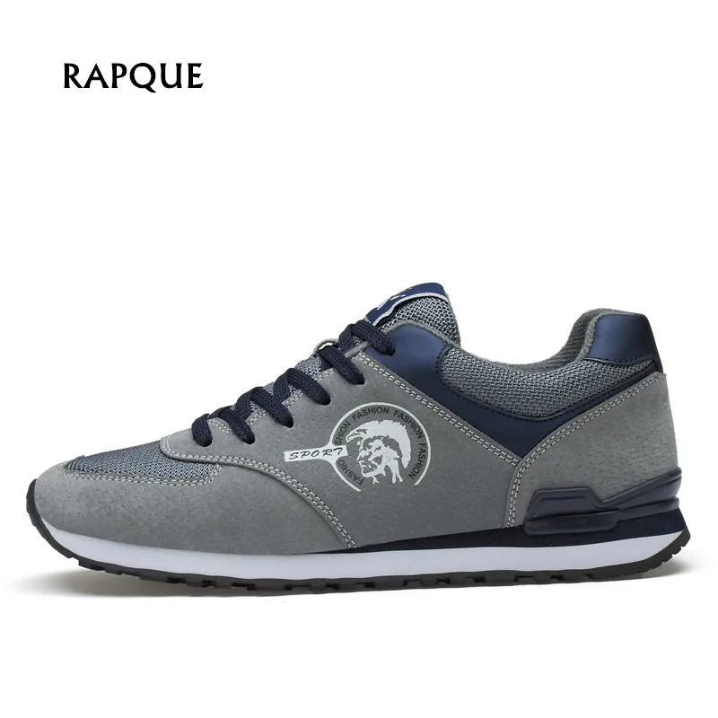 

2019 Men's sneakers Spring Genuine Leather waterproof moccasins Antiskid autumn casual walking shoes driving Mans footwear 38-44