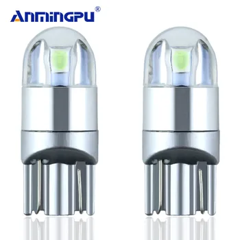 

ANMINGPU 2pcs Signal Lamp 3030 T10 Led Car Bulb W5W Led T10 Led Lamps For Cars White 5W5 Clearance Backup Reverse Light