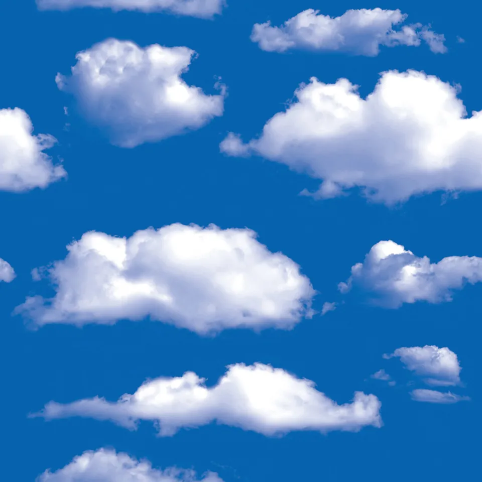 Cartoon Blue Clouds Wallpaper