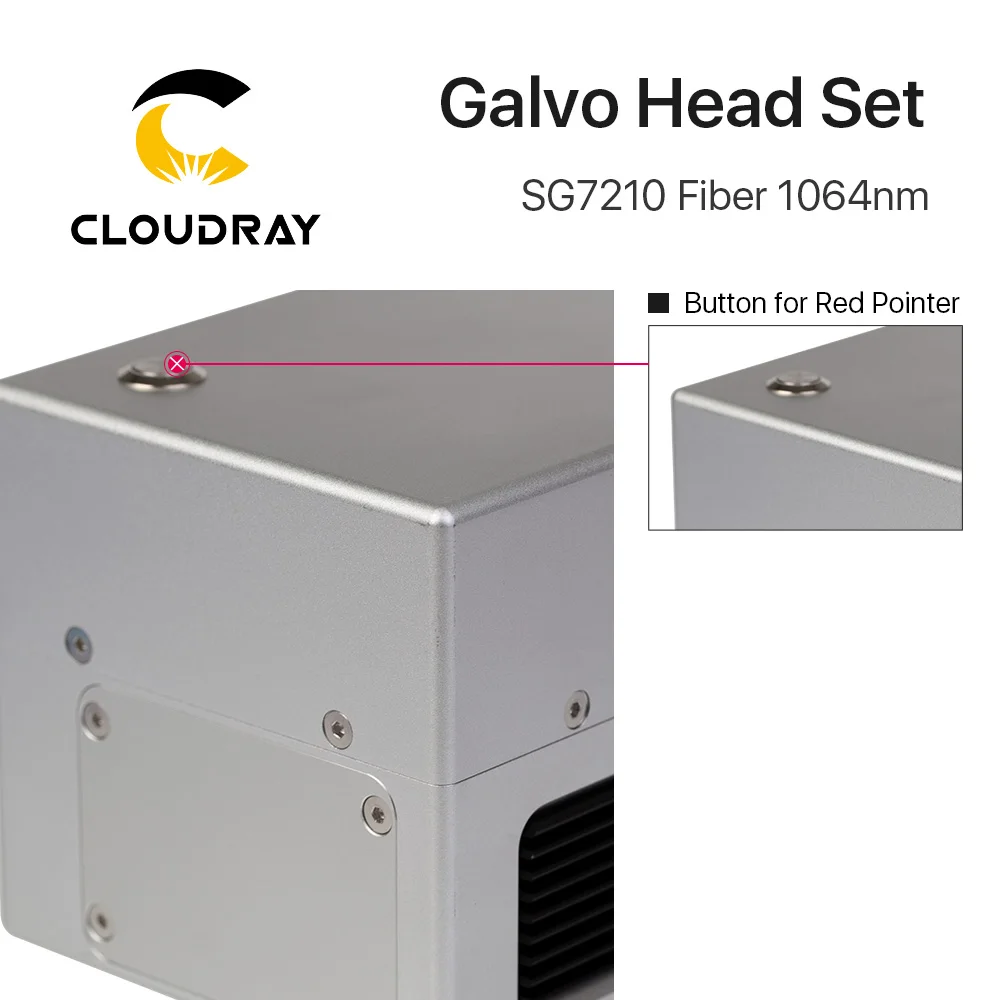 Cloudray 1064nm волоконный лазерный сканер Galvo Head SG7210 SG7210R Входная диафрагма 10 мм Гальванометр сканер с блоком питания