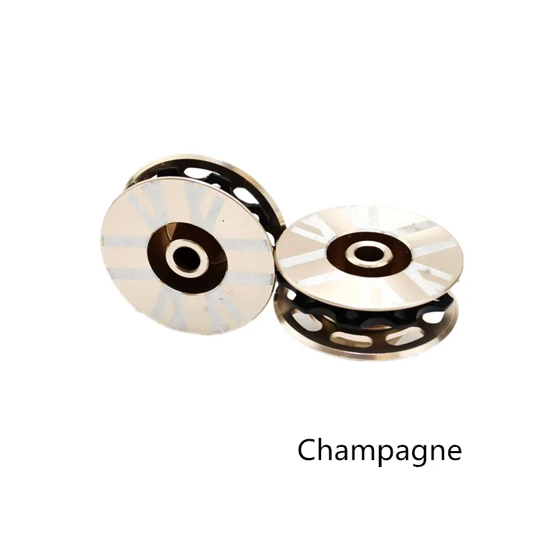 champagne 2 шт. велосипедный CNC алюминиевый сплав задний переключатель цепи подшипник натяжителя цепи направляющее колесо для Brompton велосипед запчасти 4 цвета - Цвет: champagne