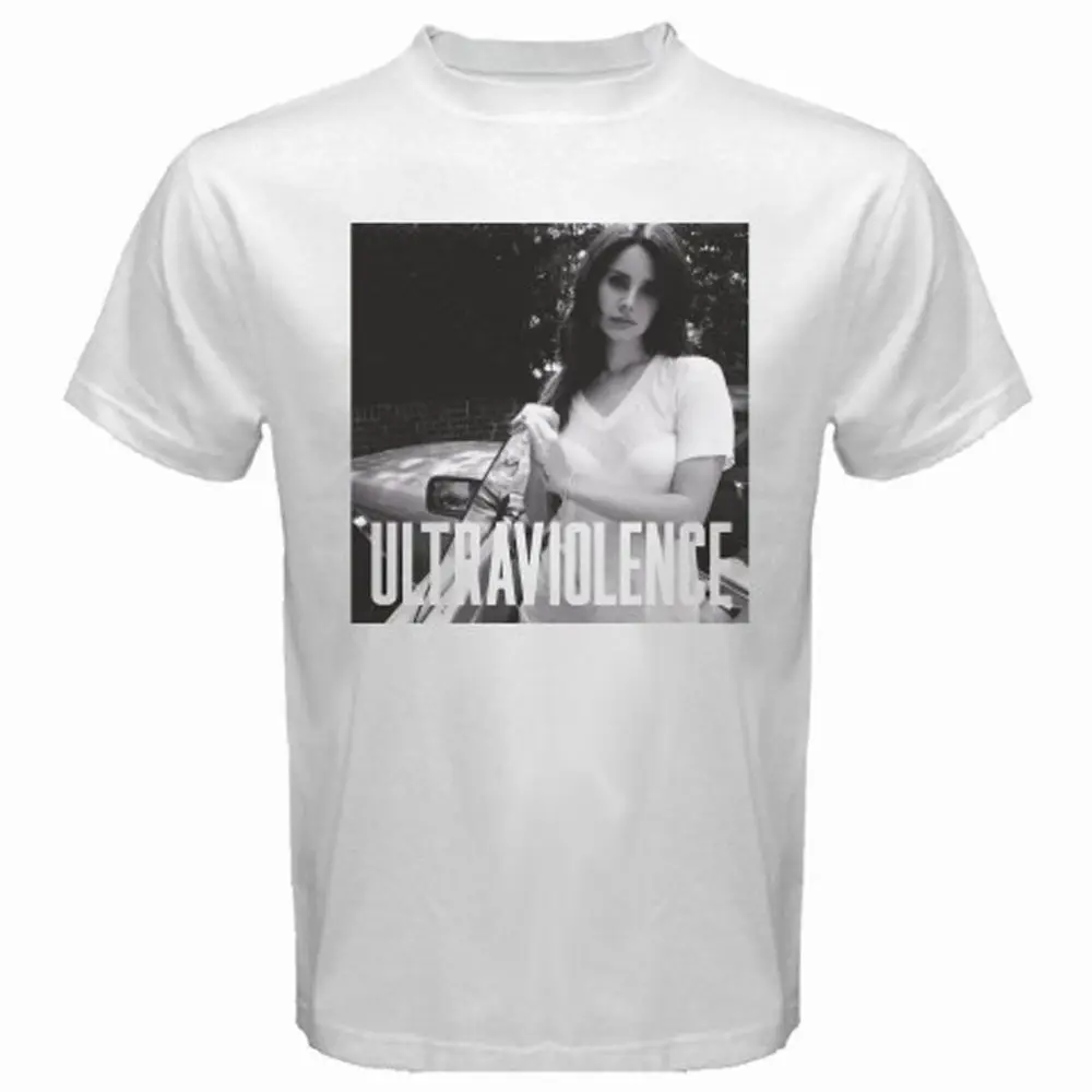 Мода 2017 г. Новый Лана Дель Рей ultraviolence Rock Music Band мужская белая футболка Размеры S к
