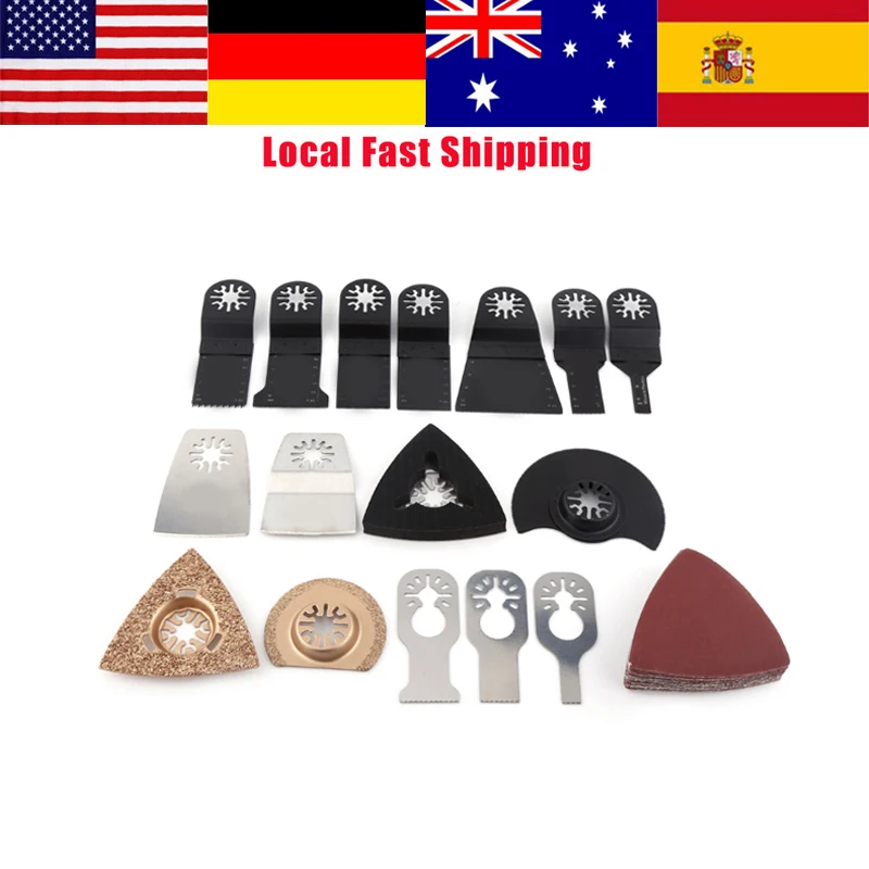 41Pcs/set Oscillating Saw Blades Accessories Multitool Power Tool Bits Oscillating Blade Set