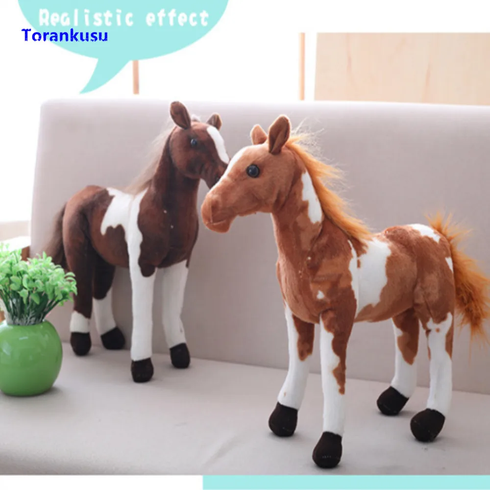 Моделирование лошадь плюшевые игрушки для детей мягкие животные мягкие игрушки животные куклы дети подарок Подушка украшения дома