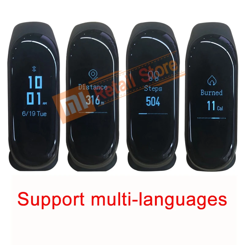 Глобальная версия xiaomi mi band 3 мгновенное сообщение водонепроницаемый OLED сенсорный