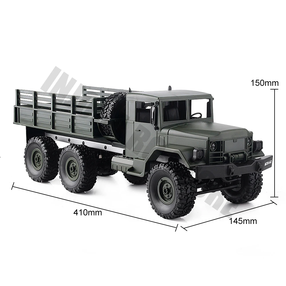 2,4 г 6x6 MN77 RC Гусеничный автомобиль 1/16 Масштаб дистанционного управления грузовик игрушки RTR версия армейский Военный внедорожный грузовик