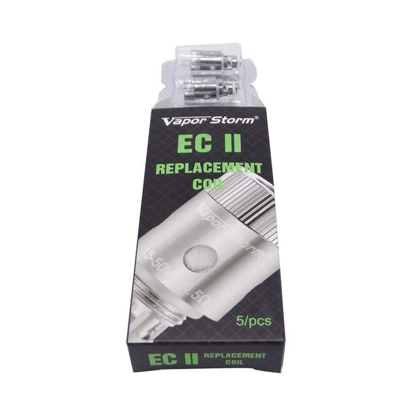20 шт./лот, испаритель EC II с катушкой, 0.2ом 0.3ом 0.5ом, двойной катушкой, катушка атомайзера для электронной сигареты