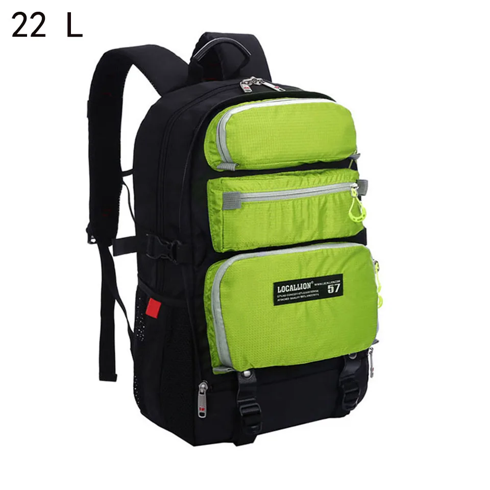 Открытый Местный лев 30L/20L рюкзак сумка для активного отдыха и походов для женщин и мужчин спортивная сумка наплечный рюкзак для путешествий кемпинга туризма - Цвет: Green 22L